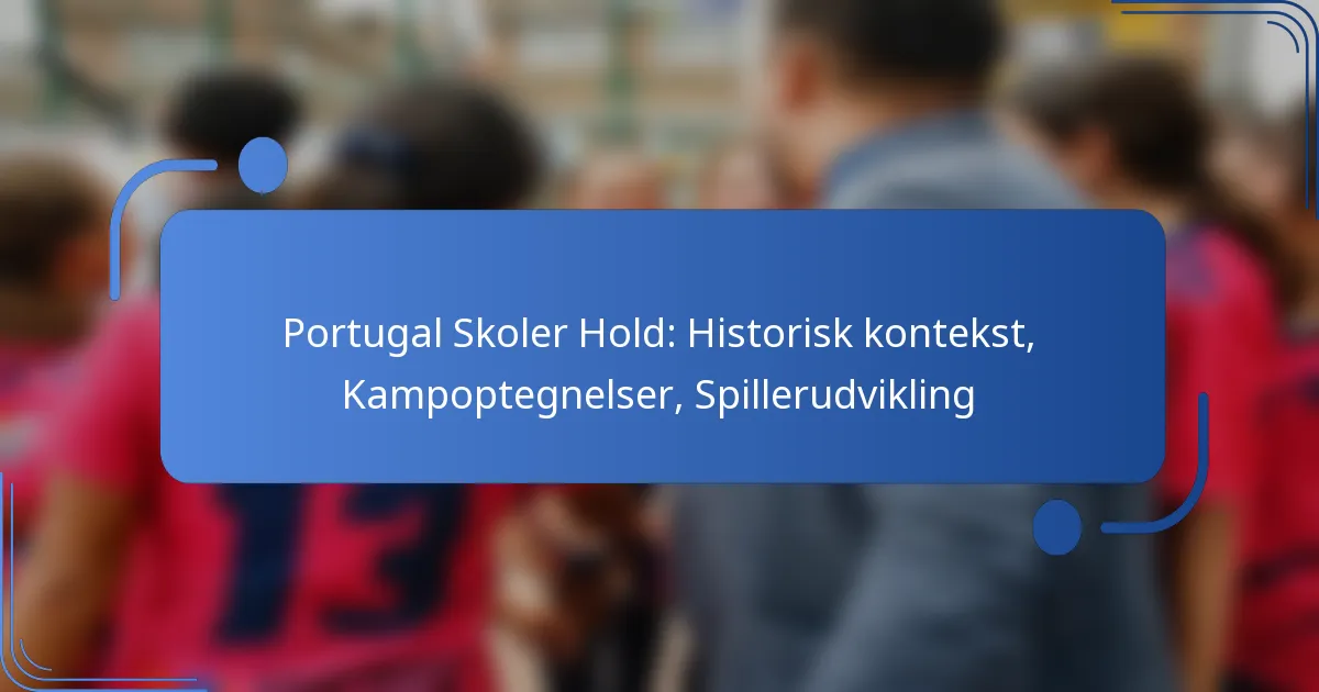 Portugal Skoler Hold: Historisk kontekst, Kampoptegnelser, Spillerudvikling